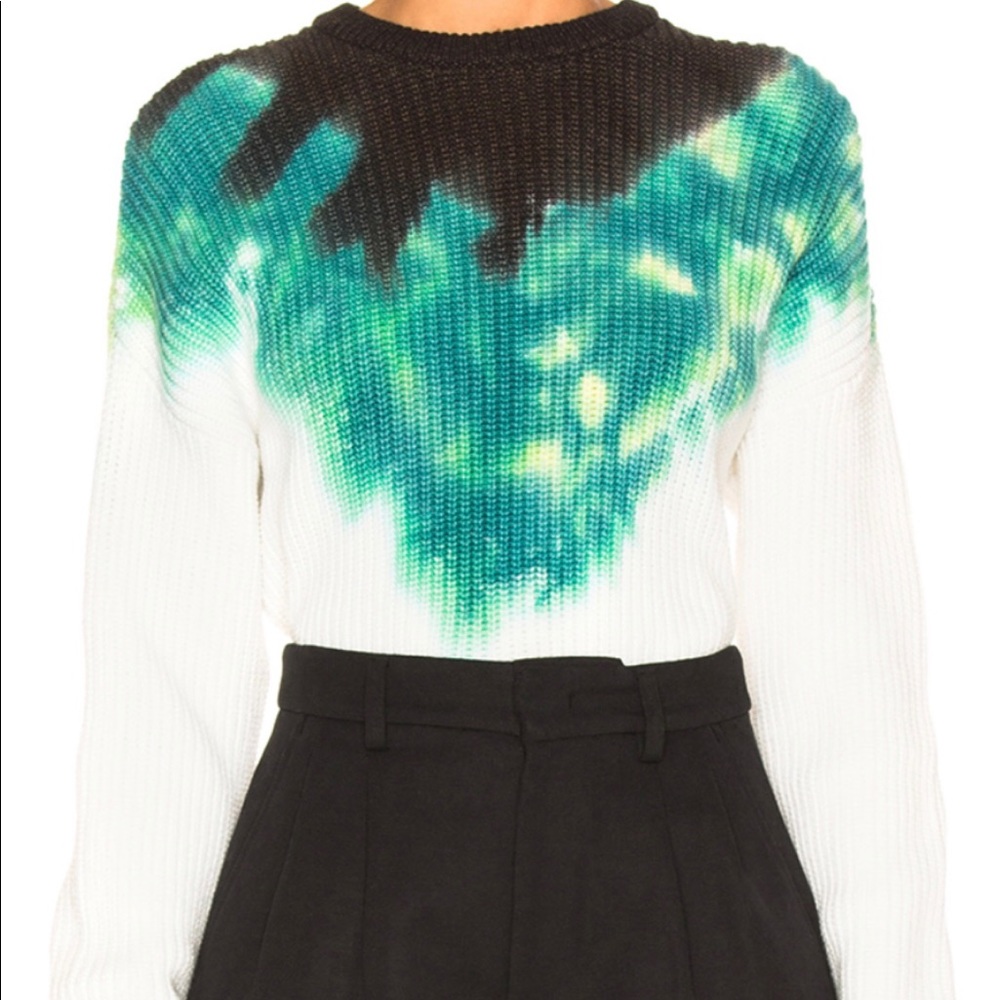 A.L.C. SWEATER Tie Dye in Green & Black